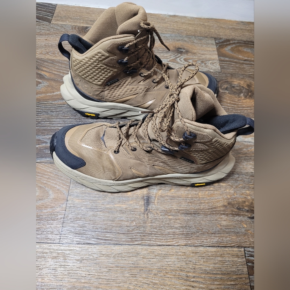 Hoka Tan and Black Women's Shoes
